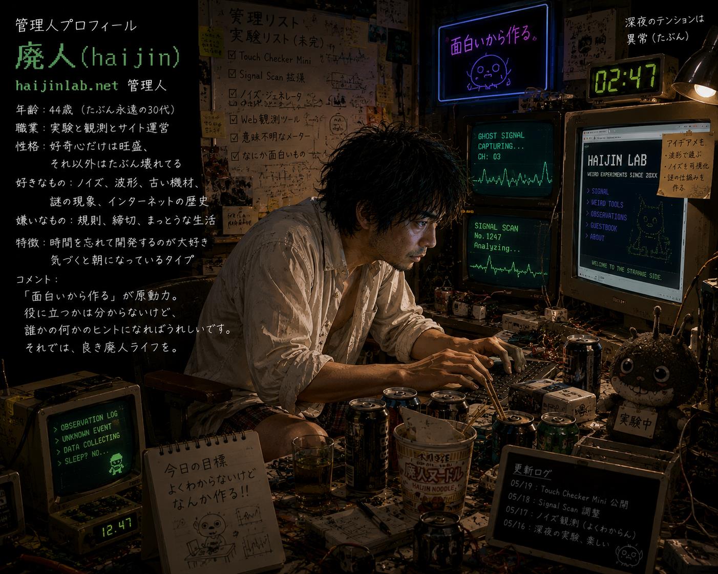 逸脱した研究者/ 高原の荒廃者　両面エラー Error Shrine | エラー神棚 | haijinlab prototype
